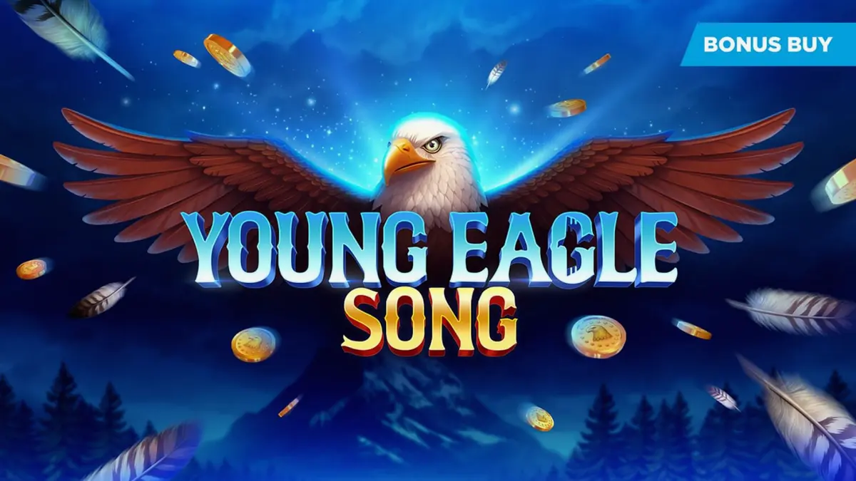 Young Eagle Song slot game interface with eagle theme