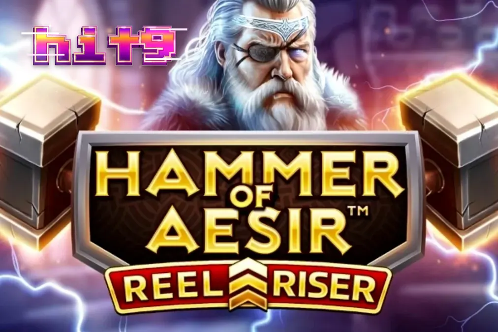 Tampilan visual slot Hammer of Aesir dengan tema mitologi Nordik